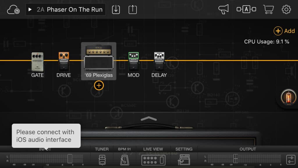 Bias FX Mobile - l’app completa di amplificatori ed effetti per chitarra su iOS