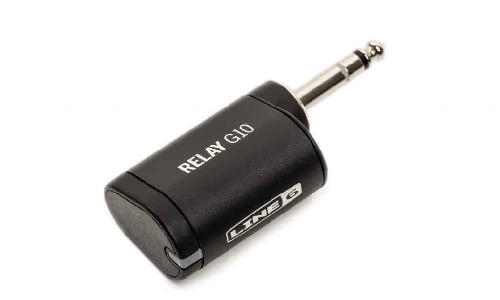 Il trasmettitore Relay G10, disponibile come optional, viene semplicemente collegato direttamente alla chitarra.