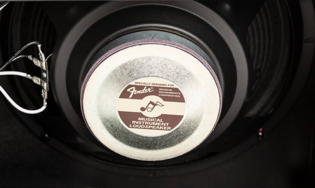 Il Fender Champion 100 è dotato di due altoparlanti Fender Special Design da 12″.