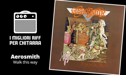 I migliori riff per chitarra in spartiti e tab – Aerosmith – Walk this way