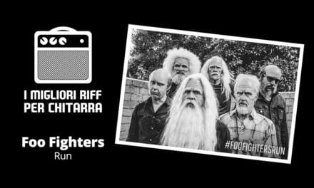 I migliori riff per chitarra in spartiti e tab – Foo Fighters – Run