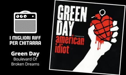 I migliori riff per chitarra in spartiti e tab – Green Day – Boulevard Of Broken Dreams