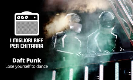 I migliori riff per chitarra in spartiti e tab – Daft Punk – Lose yourself to dance