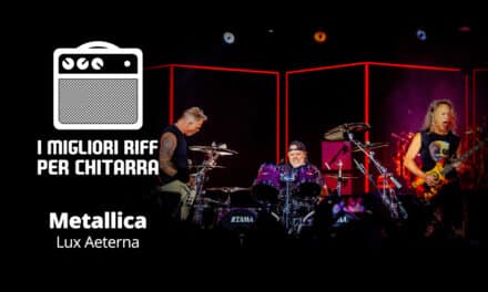 I migliori riff per chitarra in spartiti e tab – Metallica – Lux Aeterna