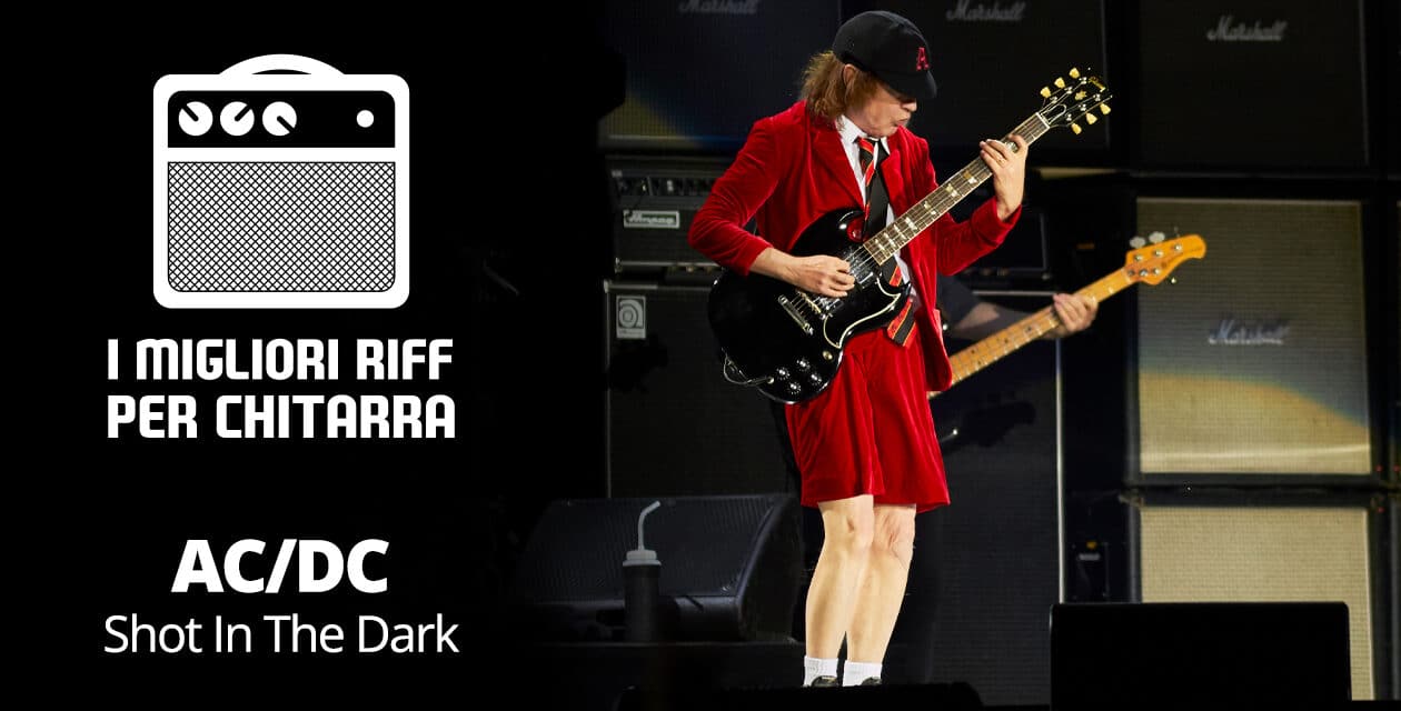 I migliori riff per chitarra in spartiti e tab – AC/DC – Shot In The Dark