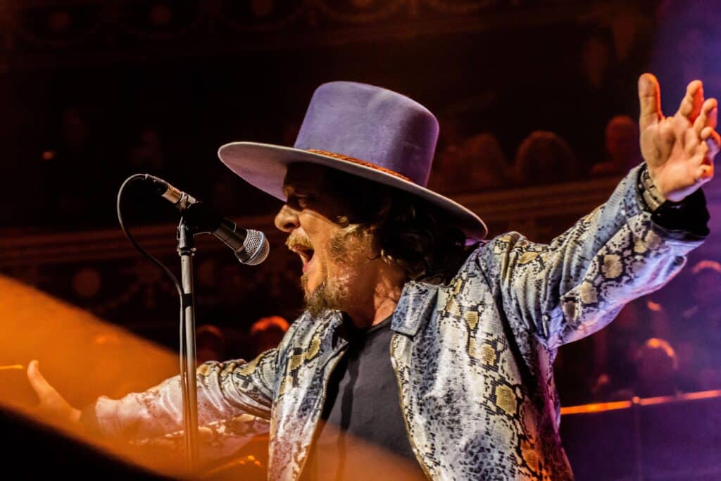 London, England, UK. 22nd Apr, 2022. Celebrated Italian blues singer and songwriter Zucchero performs for the sixth time at London Royal Albert Hall. Zucchero recorded his first album in 1983 and achieved international success through his many collaborati