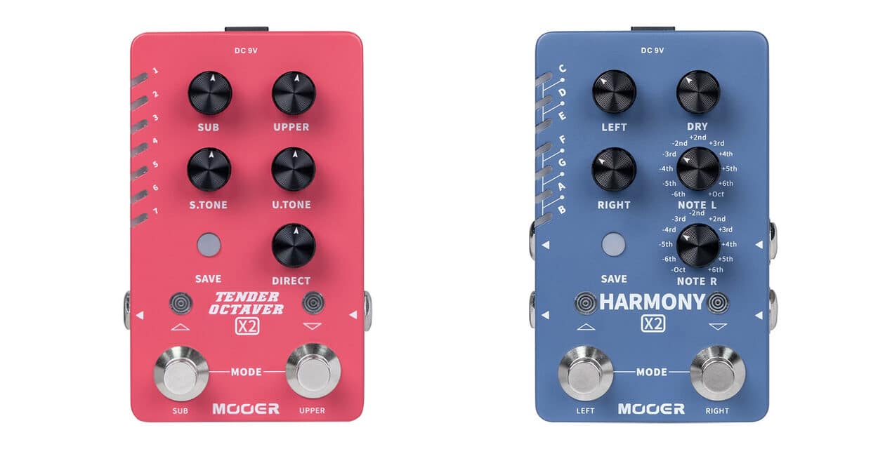 NAMM 2024: Mooer Harmony X2 e Tender Octaver X2