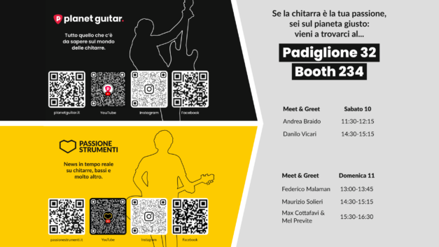 Meet & Greet Esclusivi al Booth di Planet Guitar e Passione Strumenti – Guitar Show 2025