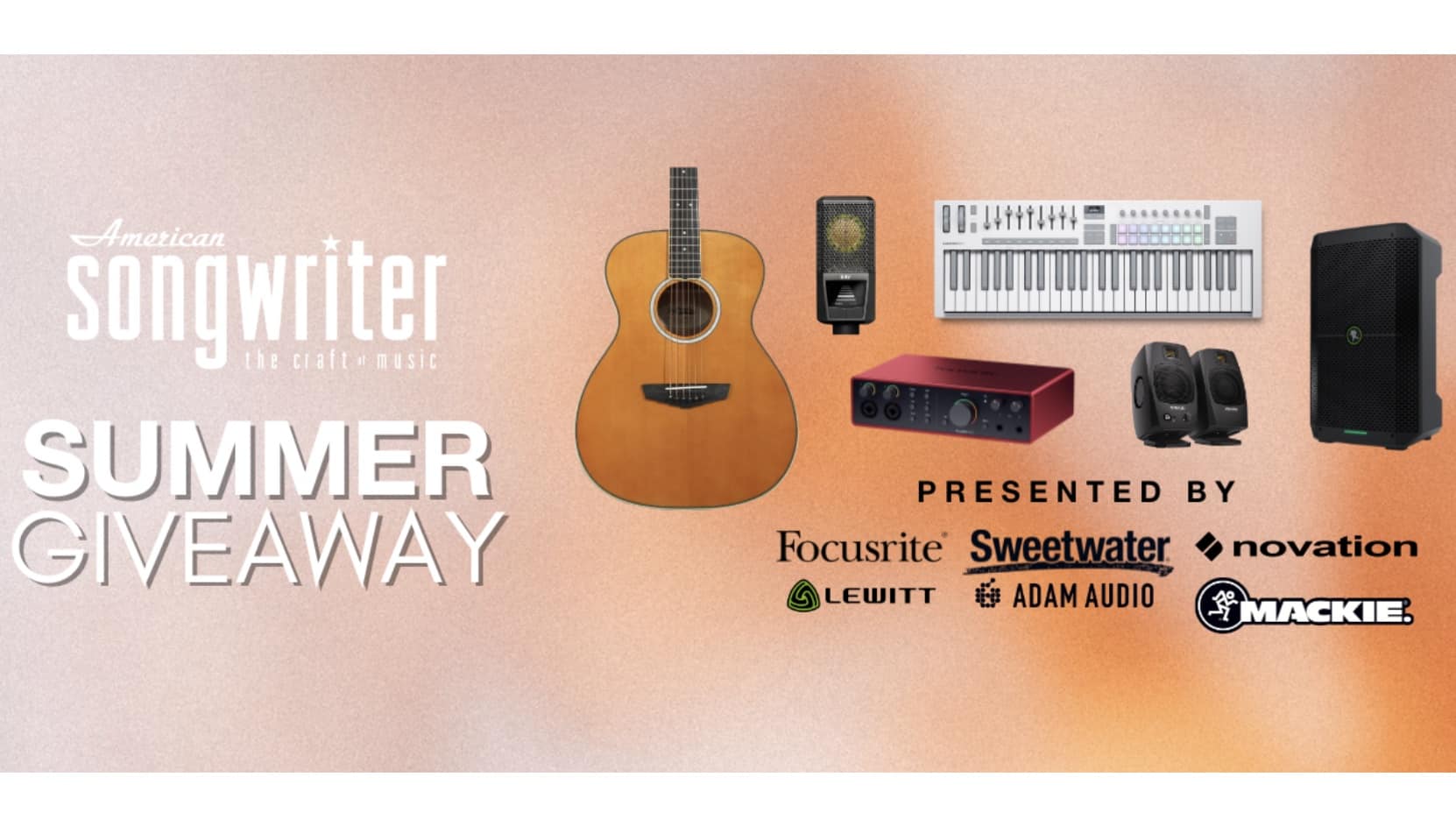 American Songwriter lancia un giveaway annuale e puoi partecipare anche tu. Scopri i premi e iscriviti gratis al concorso!