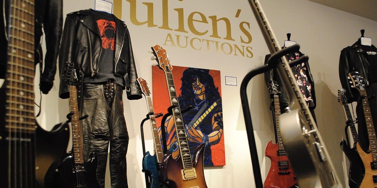 Music Incons – Chitarre, dischi e oggetti da collezione venduti all’asta dei record