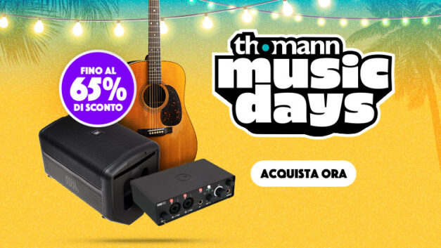 Thomann Music Days 2025: sconti fino al 65% su oltre 400 prodotti!