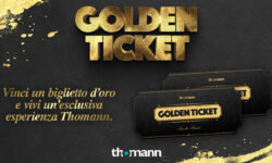 Scopri come vincere il Golden Ticket Thomann. Compreso un incredibile viaggio, una cena e un buono da 200€ nel più grande store d'Europa