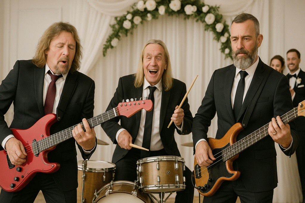 In un'occasione unica e speciale tre musicisti incredibili si sono uniti sul palco per creare una superband da matrimonio