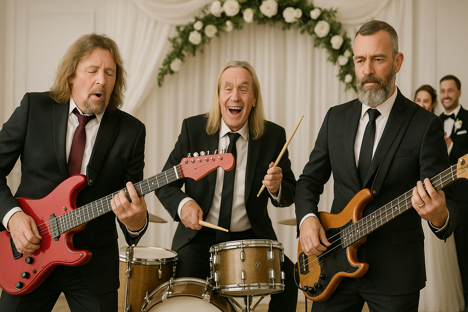 In un'occasione unica e speciale tre musicisti incredibili si sono uniti sul palco per creare una superband da matrimonio