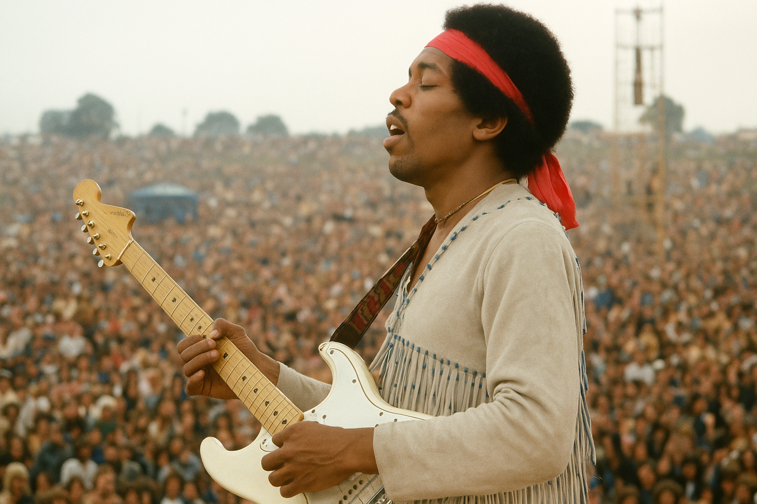 Jimi Hendrix in un'intervista racconta la vera storia di Star Spangled Banner e quell'iconica esibizione a Woodstock