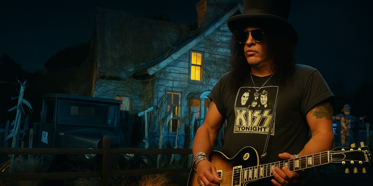 La firma di Slash in un’attrazione degli Universal Studios Hollywood: Scarecrow Music By Slash!