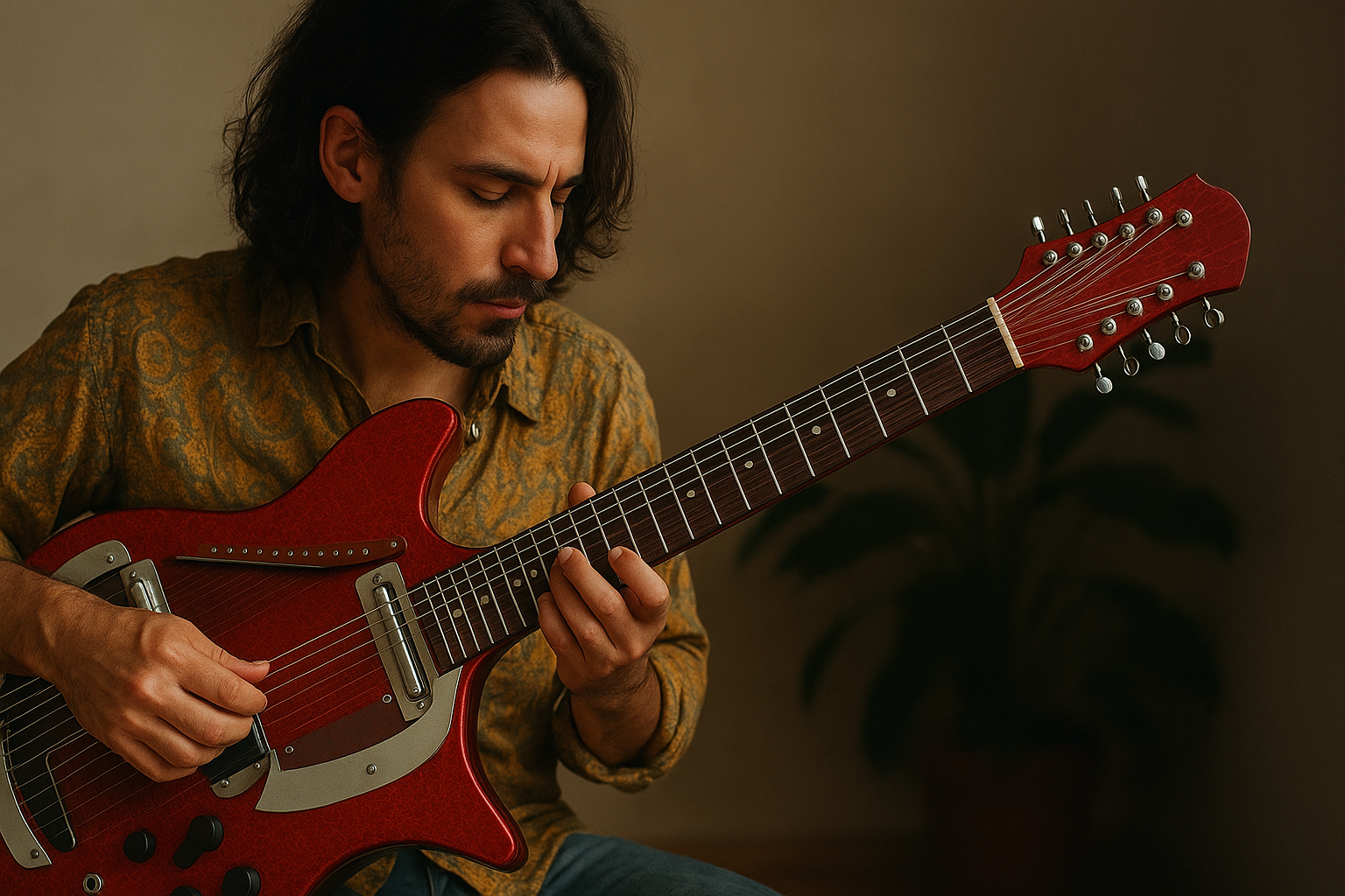 Danelectro riporta in voga il ronzio psichedelico degli anni sessanta, portato in occidente dai Beatles: ritorna il sitar elettrico