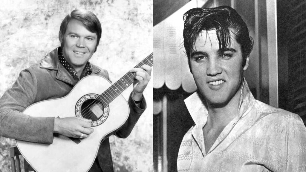 Anche il Re del rock andava a lezioni: ecco la storia di Elvis Presley e Glen Campbell fatta di stima e ammirazione reciproca