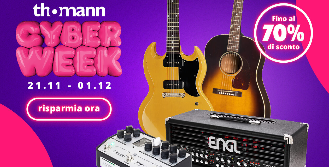 Cyberweek Thomann 2025: occasioni imperdibili per chi vive di musica
