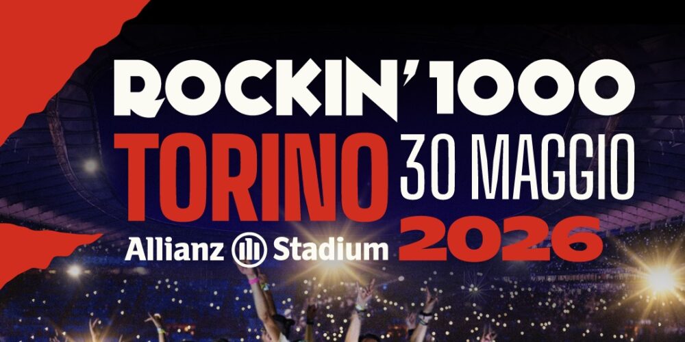 Rockin'1000 sbarca all'Allianz Stadium di Torino. Non perdere l'occasione di suonare o vedere la più grande rock band del mondo!