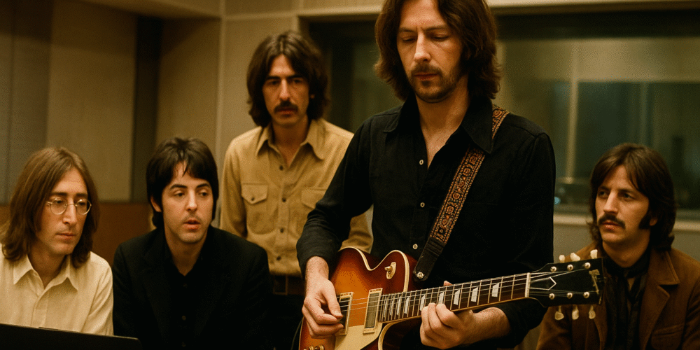 Ecco la vera storia della sessione dei Beatles con Eric Clapton per registrare il leggendario assolo di While My Guitar Gently Weeps