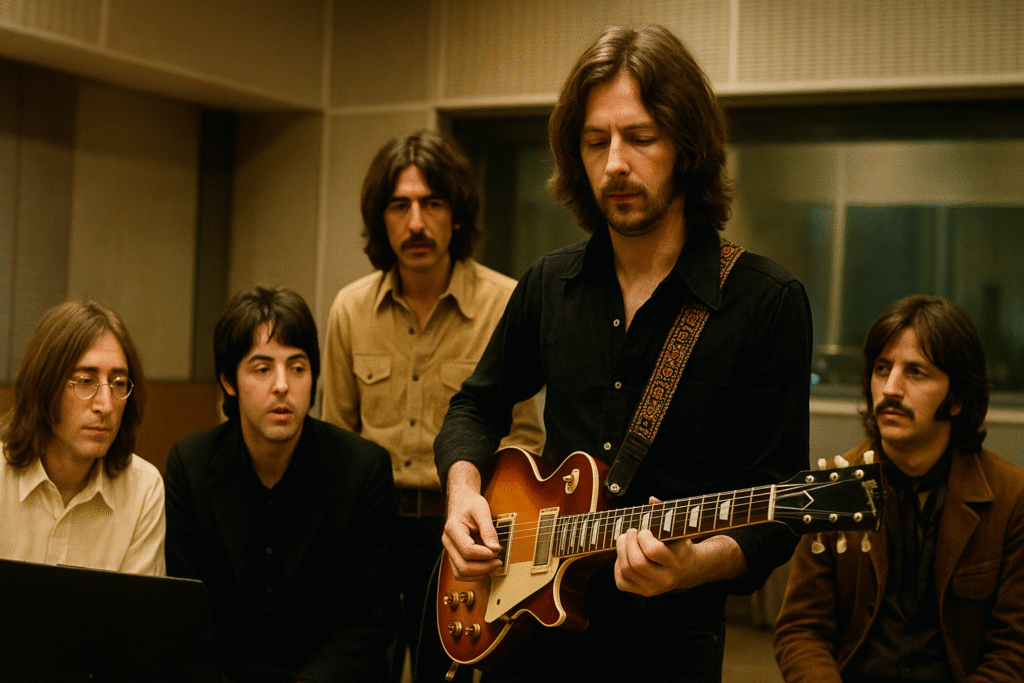 Ecco la vera storia della sessione dei Beatles con Eric Clapton per registrare il leggendario assolo di While My Guitar Gently Weeps