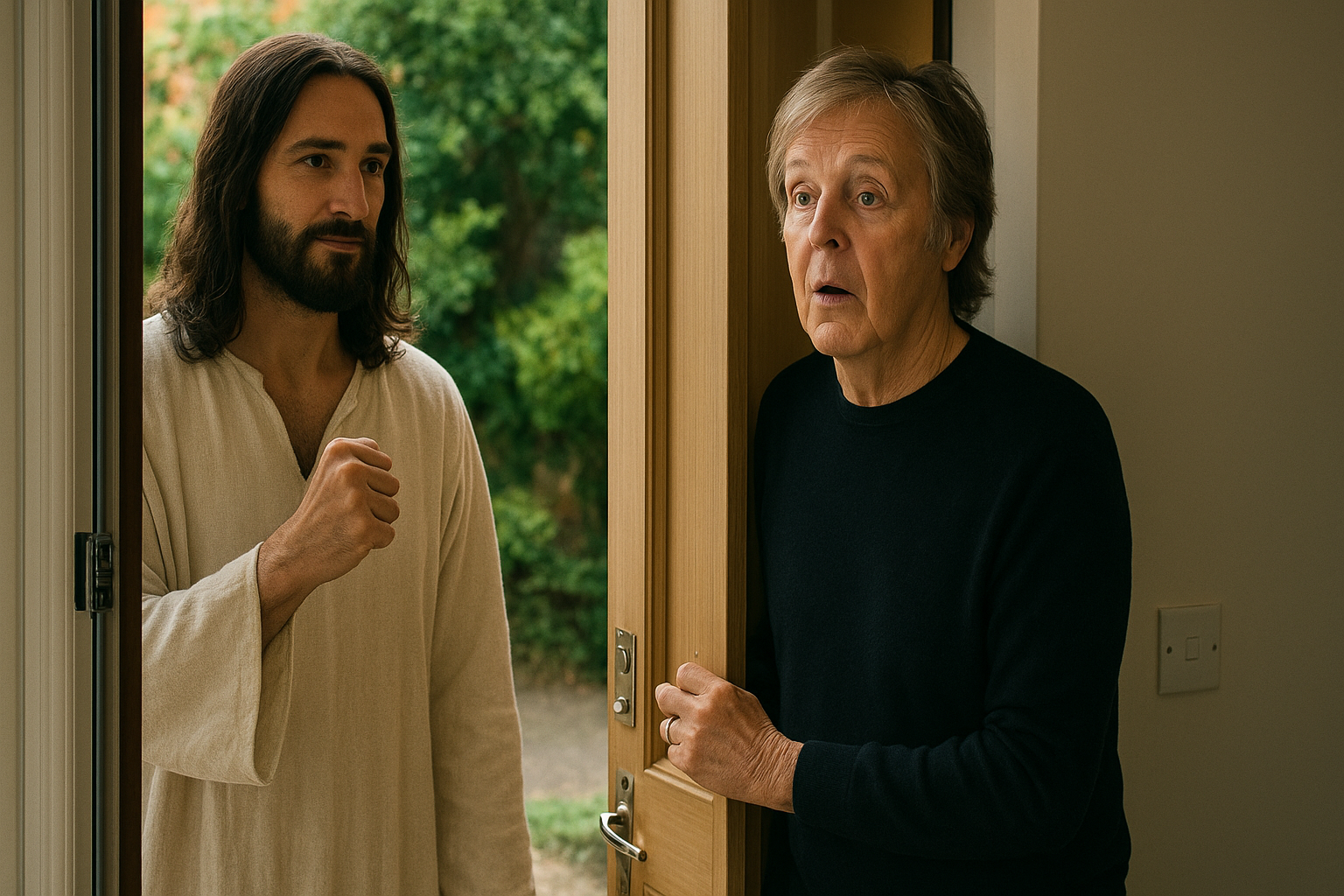 Uno sconosciuto bussa alla porta, da una tazza di tè alla sessione con i Beatles: la storia di Paul McCartney e Gesù