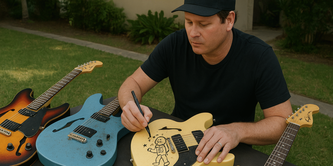 Polvere di meteorite e disegni a mano nelle nuove chitarre in dizione limitatissima