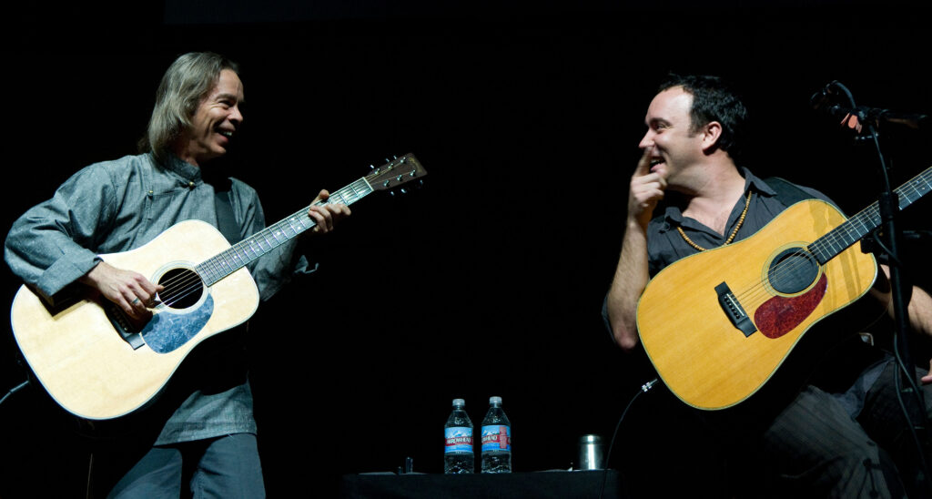 Tim & Dave, sul palco della Key Arena, a Seattle, per il Seeds of Compassion event, 2008 © Danita Delimont / Alamy Stock Photos