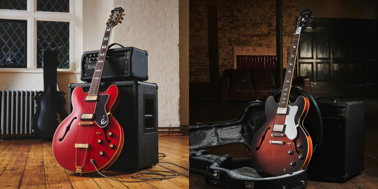 Due chitarre in onore della storia degli Oasis: Epiphone Sheraton e Riviera