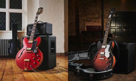 Due chitarre in onore della storia degli Oasis: Epiphone Sheraton e Riviera