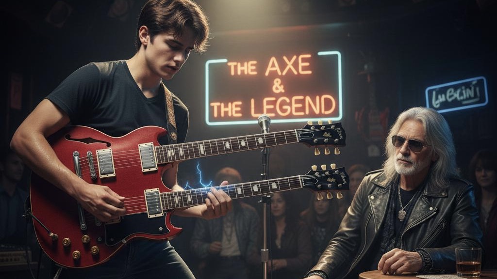 Suonare Hotel California davanti a poche perone può essere più complicato che farlo davanti a migliaia soprattutto se hai davanti il tuo eroe