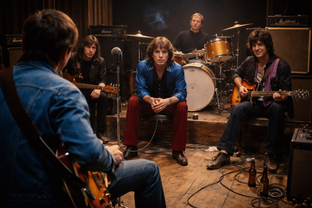 A metà degli anni Settanta i Rolling Stones si trovarono con due brani di successo e di problemi e dovevano trovare un chitarrista...