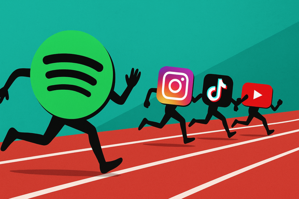 Non è partita adesso la trasformazione del colosso svedese ma ecco come Spotify comincia la sfida con Instagram, TikTok e YouTube
