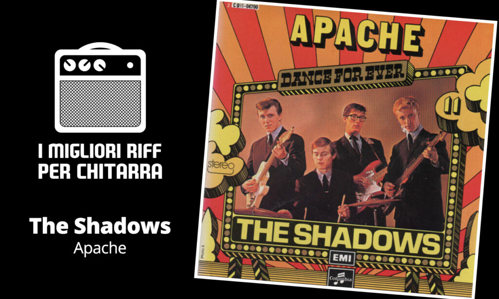 I migliori riff per chitarra in spartiti e tab – The Shadows – Apache