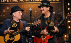 Dopo anni e anni di musica Paul Simon e Carlos Santana ricevono il premio alla carriera ai Grammy Awards 2026