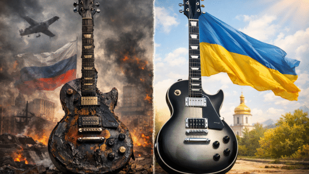 La chitarra simbolo della resistenza ucraina