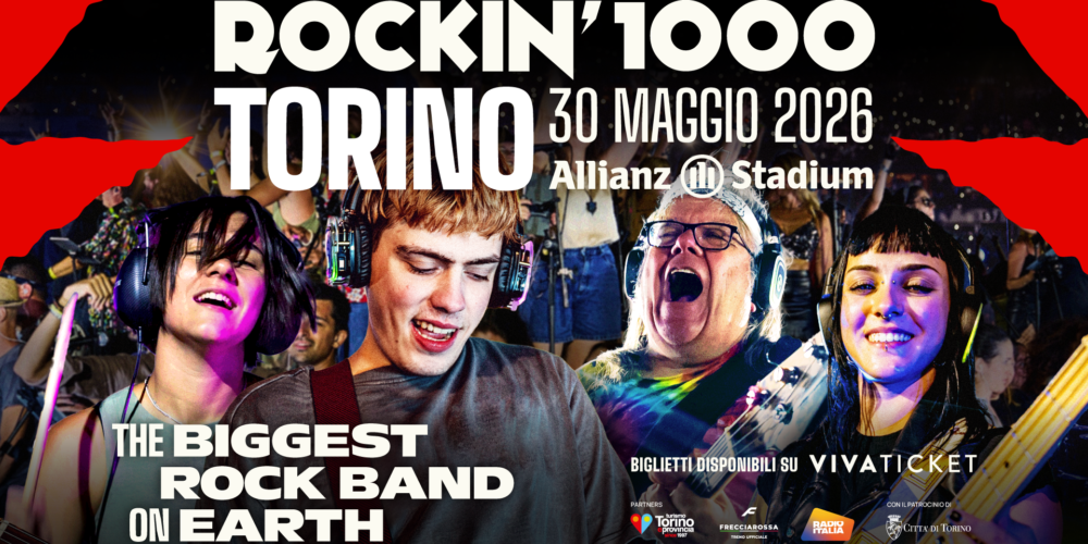 Non è solo un concerto: è il primo vero show Rockin’1000 in uno stadio a Torino, in formato espanso e con ospiti iconici