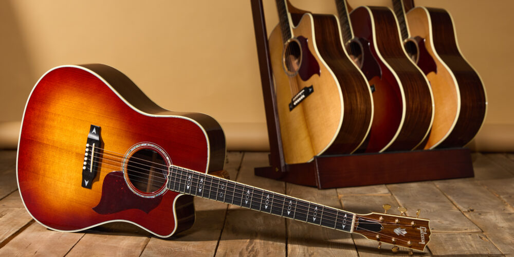 Gibson presenta le nuove acustiche Songwriter Recording Artist: dreadnought con top torrefatto, palissandro e elettronica L.R. Baggs.