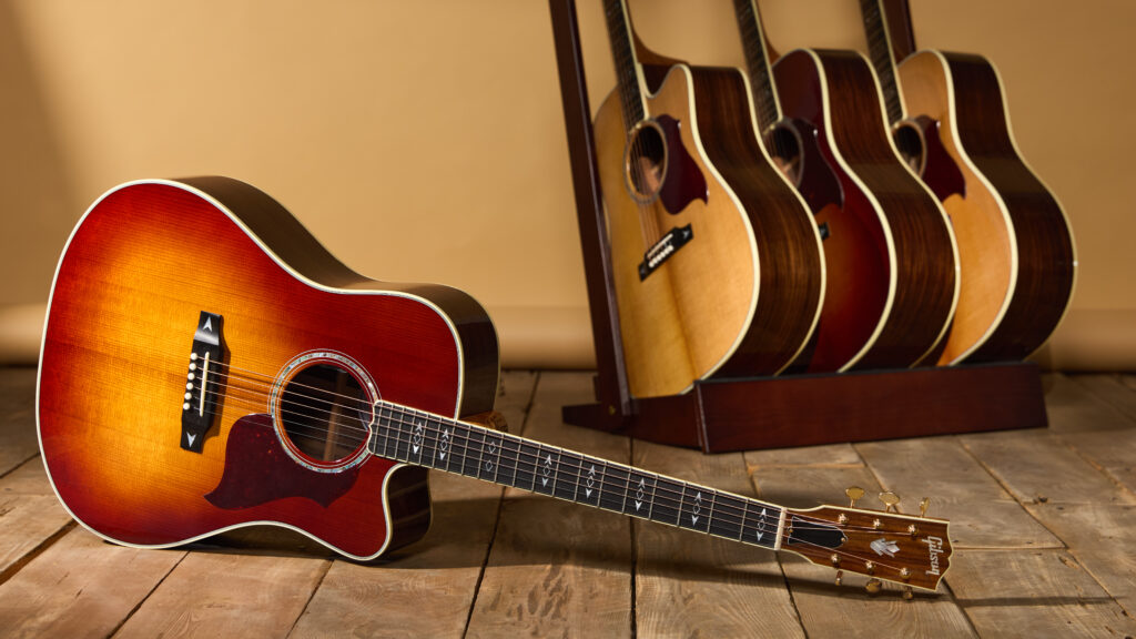Gibson presenta le nuove acustiche Songwriter Recording Artist: dreadnought con top torrefatto, palissandro e elettronica L.R. Baggs.