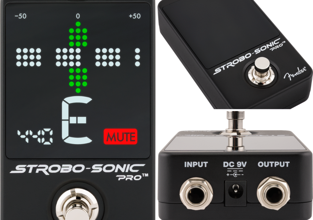Fender presenta lo Strobo-Sonic Pro, un accordatore a pedale con precisione al centesimo, doppia modalità e display LED ad alta visibilità