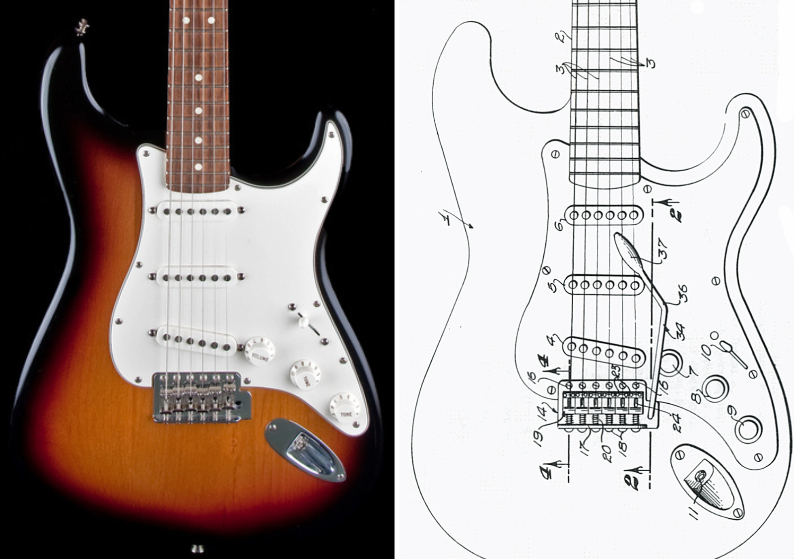 La forma della Stratocaster come opera protetta da copyright: una sentenza rafforza i diritti Fender nel mercato europeo.
