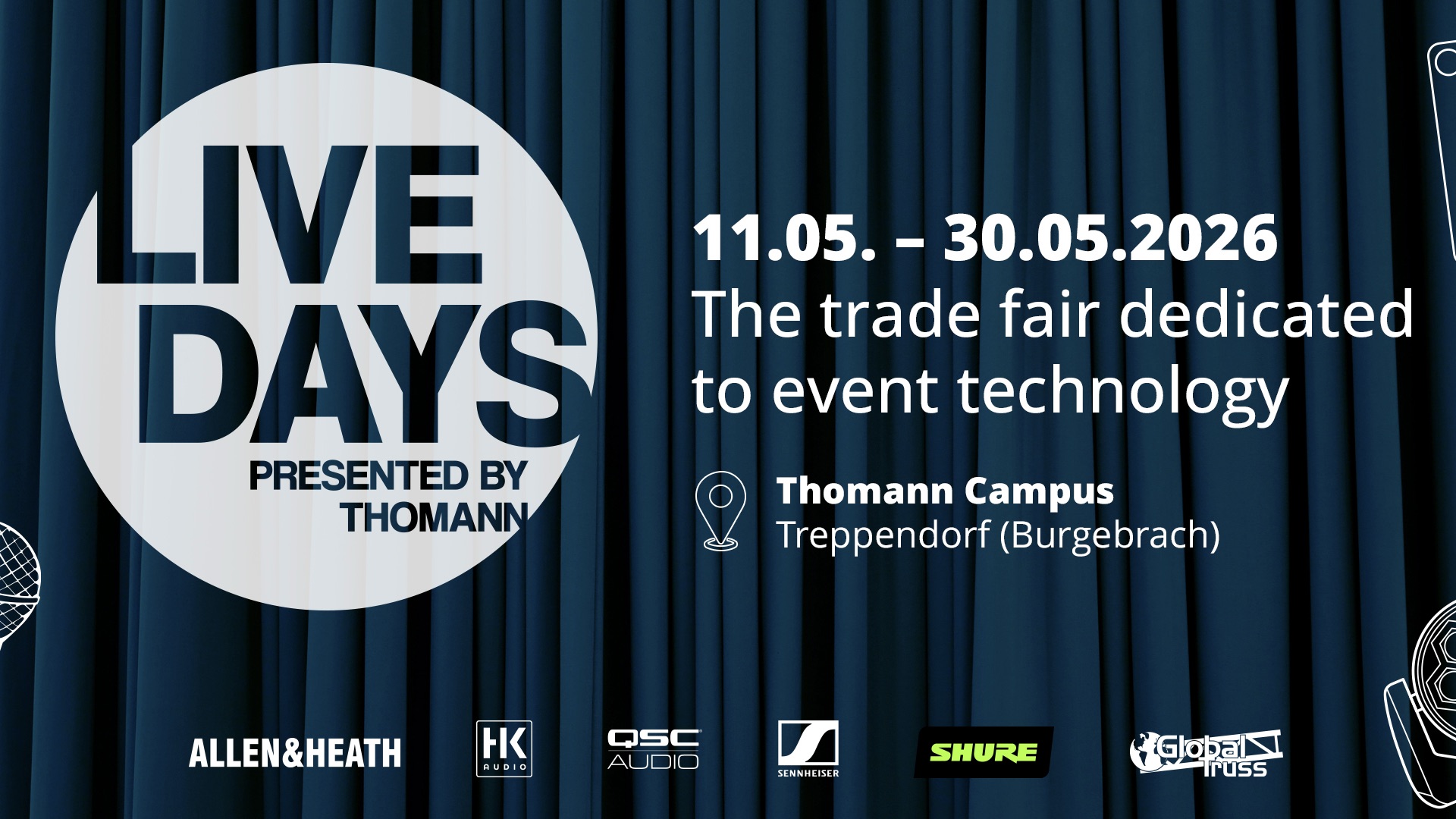 Thomann lancia i Live Days 2026: un nuovo format tra fiera, workshop e networking dedicato al mondo del live.