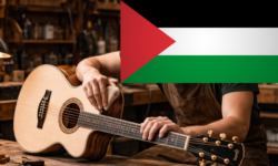 Una chitarra artigianale è stata creata per raccogliere fondi per Gaza: scopri di più sullo strumento dedicato alla Palestina