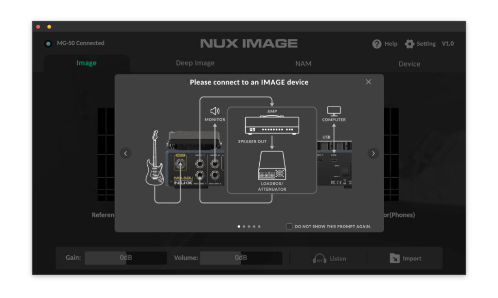 04 Nux MG 50Li Profiling Setup