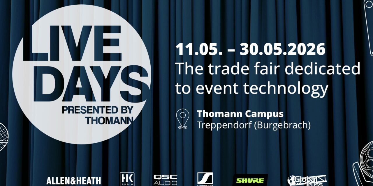 Thomann apre la stagione live 2026 con una promo dedicata ai professionisti