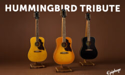 Forma classica, tre finiture e disponibilità globale: ecco cosa offre la nuova Epiphone Hummingbird Tribute.
