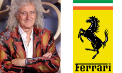 Brian May ospite special nel box Ferrari durante il weekend della Formula 1 a Silverstone: avrà aiutato a dare la vittoria al cavallino?