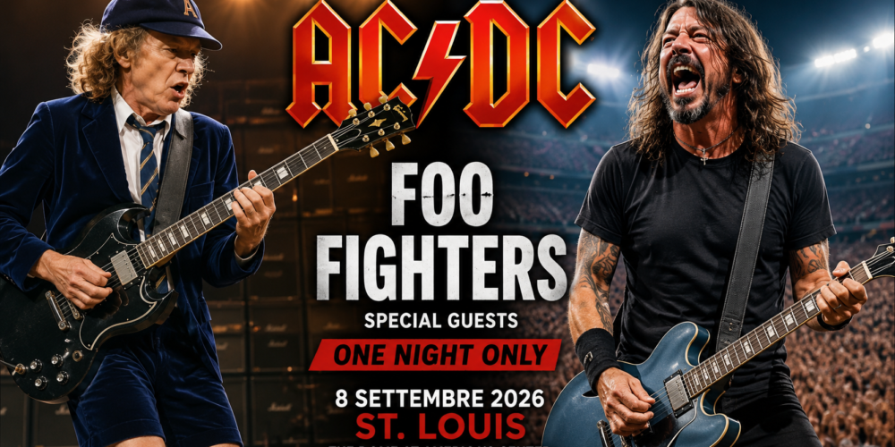 AC/DC cambiano opener per il concerto di St. Louis: al posto dei Pretty Reckless arrivano i Foo Fighters di Dave Grohl.