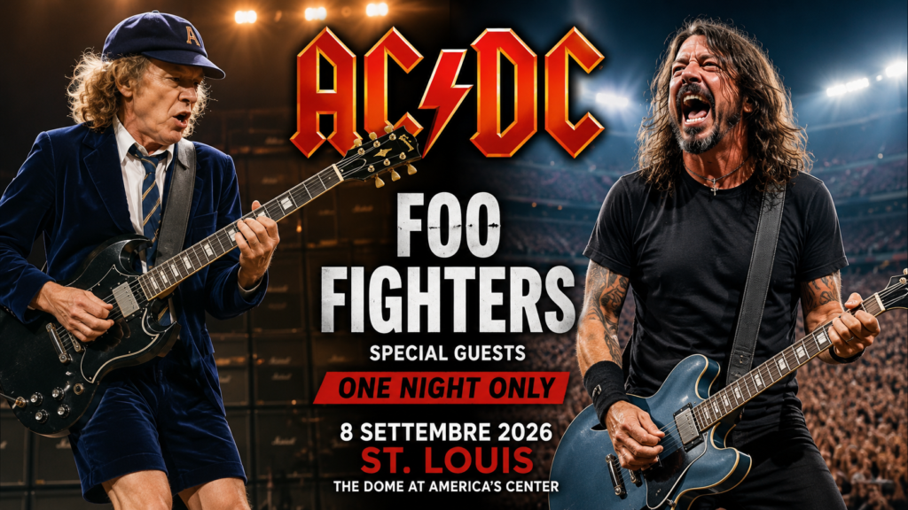 AC/DC cambiano opener per il concerto di St. Louis: al posto dei Pretty Reckless arrivano i Foo Fighters di Dave Grohl.